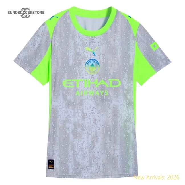 Premium 2025-2026 Man City Third Shirt (womens) (haaland 9) - Premium