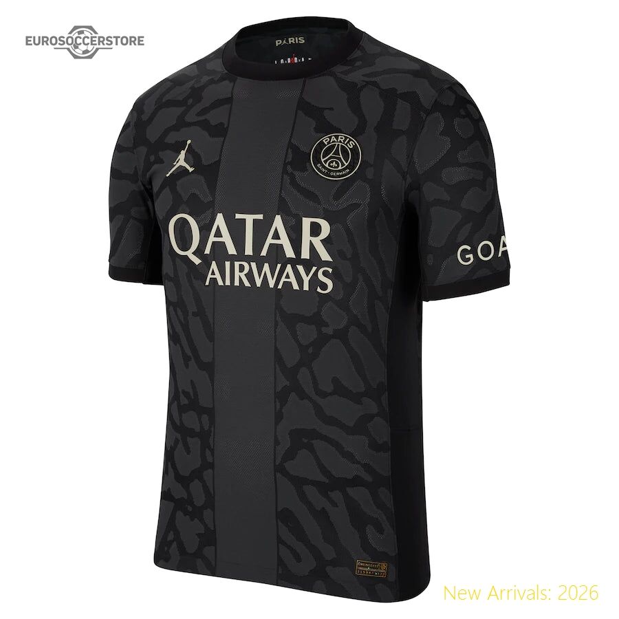 Stylish Authentic Kids Psg Defensive Rock Third Jersey 2023