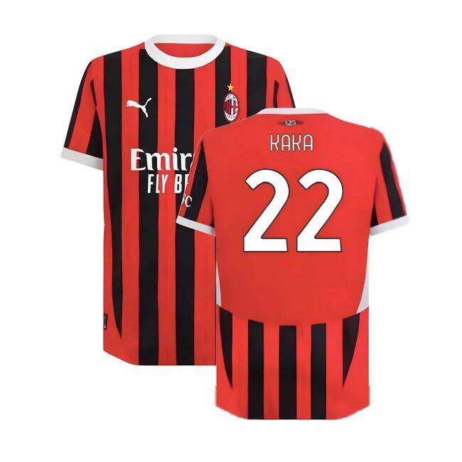 Ac Milan Official 2024-2025 Home Soccer Jersey - Match Day
