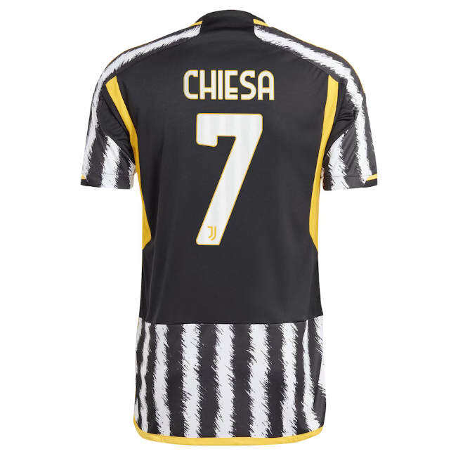 2324 Juventus Home Soccer Jersey Football Shirt - CHIESA 7 - Official