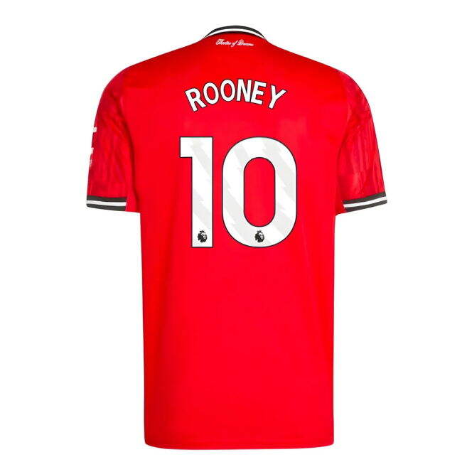Vintage Man Utd 2025-2026 Man Utd Home Shirt (Rooney 10) for Game Day