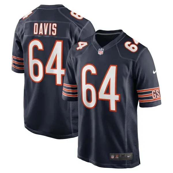 None Nate Davis Game Jersey - Navy | NFL Player Jersey | NFL Football