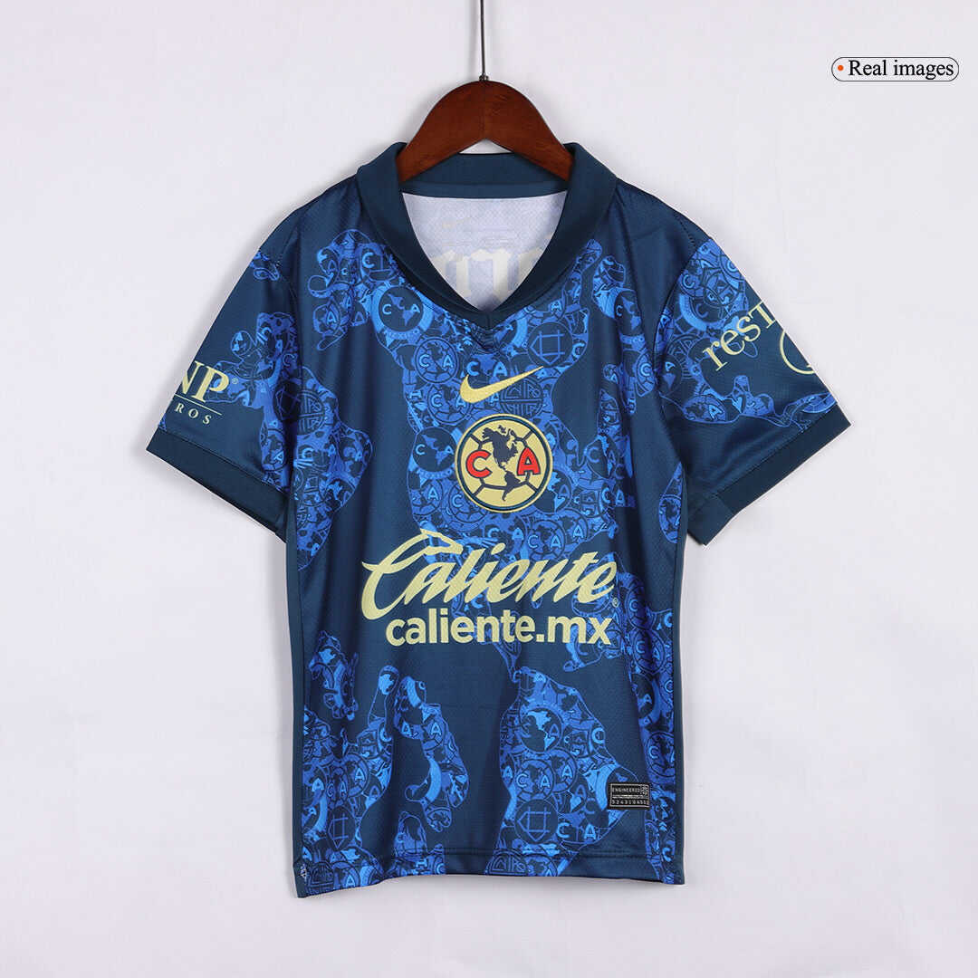 Kid's Club America Away Soccer Jersey Kit(Jersey+Shorts) 2024/25Authen