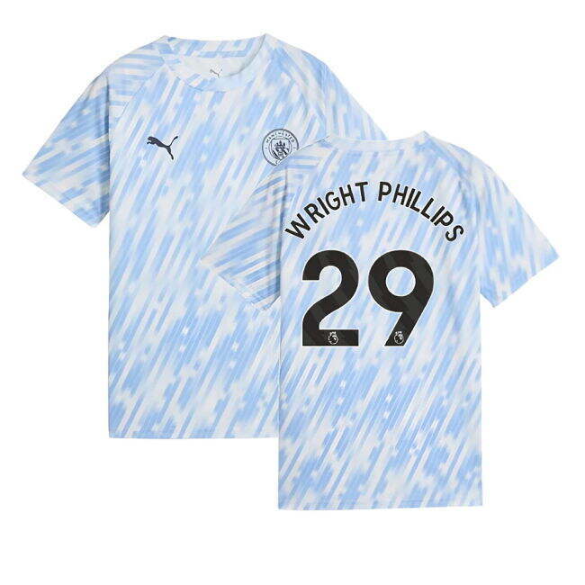 2025-2026 Man City FC Home Kit (Wright Phillips 29) (Kids)