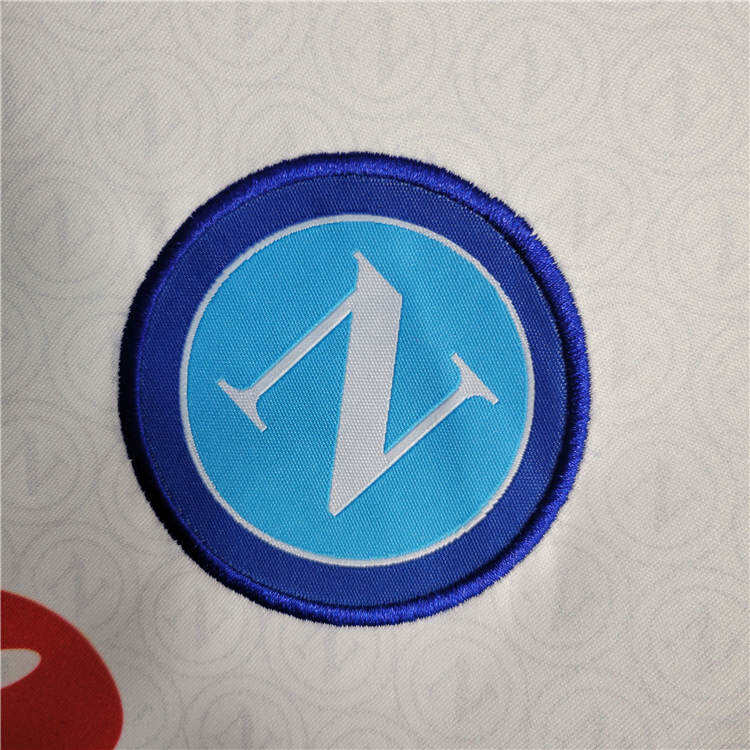 Napoli 2324 Soccer Shirt Away White Football Shirt - Official Replica