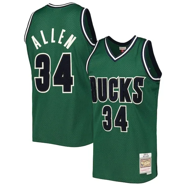 Ray Allen MIL Swingman Jersey - authentic NBA - Green basketball