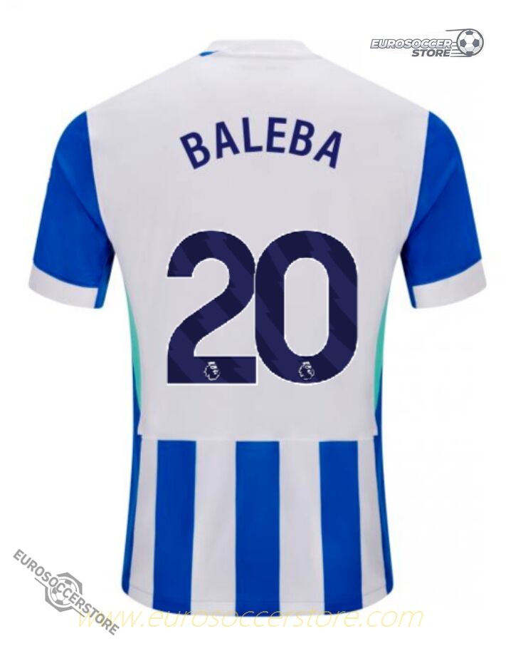 Brighton Hove Albion 2025-26 Home BALEBA #20 Football Jersey