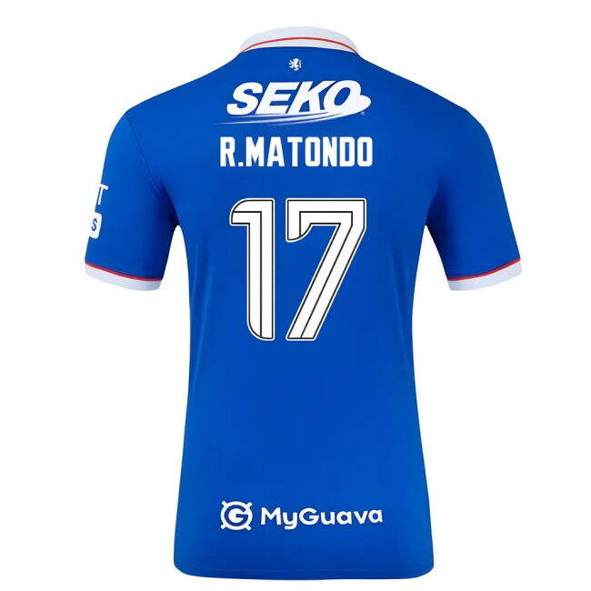 Official Rangers (rangers) Home - Supporter Jersey - Soccer Jersey