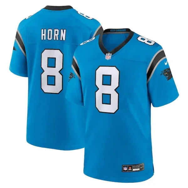 None Jaycee Horn Game Jersey - Blue | NFL Player Jersey | NFL Football