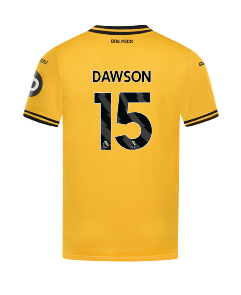 Wolverhampton Wanderers 24-25 Home Jersey with DAWSON 15
