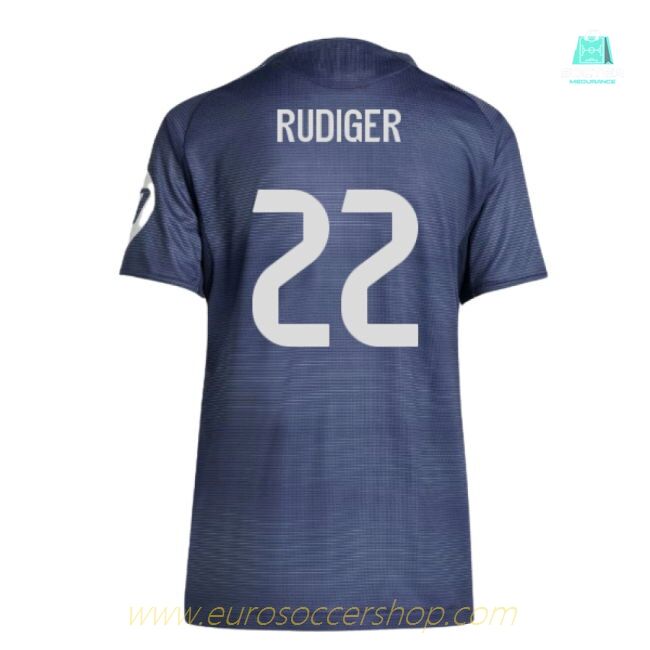 2025-2026 Real Madrid Authentic Away Shirt (Ladies) (Rudiger 22)