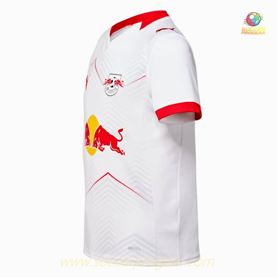 Football Team Jersey Youth Red Bull Leipzig Home 2025-26 Edition