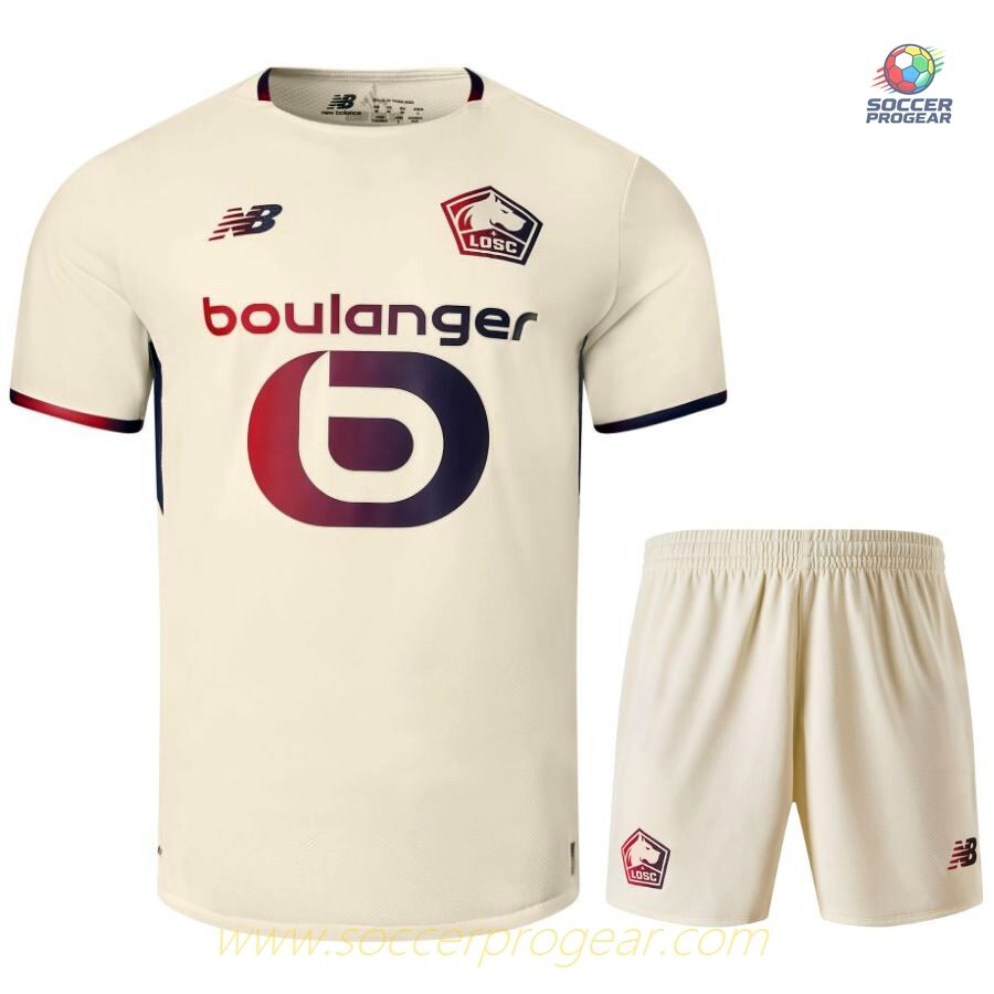 LOSC Away Youth Soccer Uniform Football Jersey 2025-26 Edition
