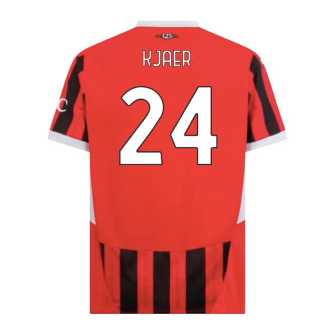 High Quality Rossoneri Main Shirt Kjaer 2 #4 Official Merchandise (v8)
