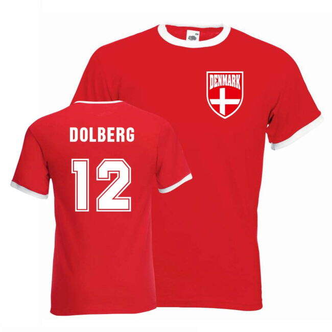 Denmark Football Squad Sleek Home Game Jersey