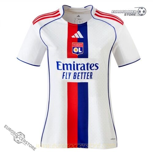 Lyon Women's Olympique Lyonnais Home Jersey for the 25-26 Season