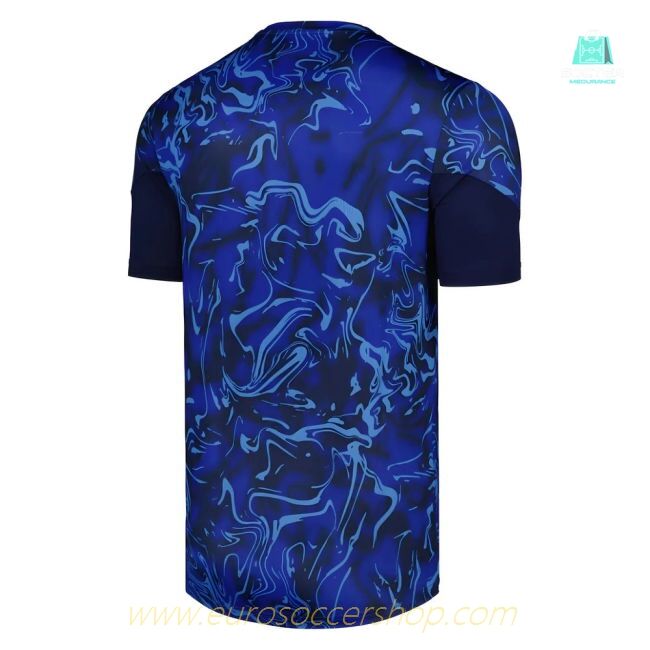 2025-2026 Everton Pre Match Short Sleeve Tee (Blue)