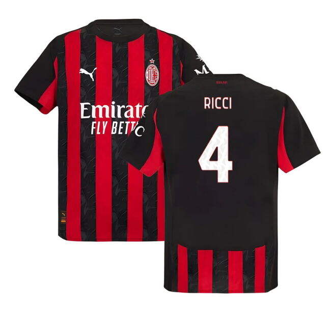 AC Milan Stylish Home Jersey 2025-2026 #55