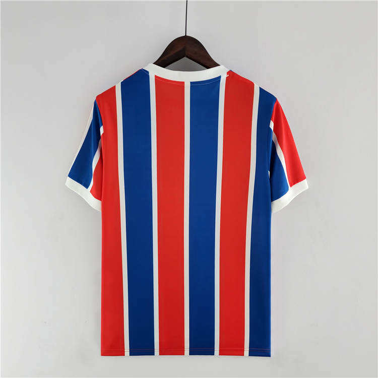 Colo-Colo Retro Soccer Jersey 1986 Away RedBlue Football Shirt -