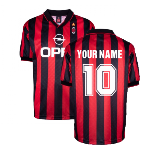 Ac Milan 1996 Home Retro Shirt (your Name) - Match Quality