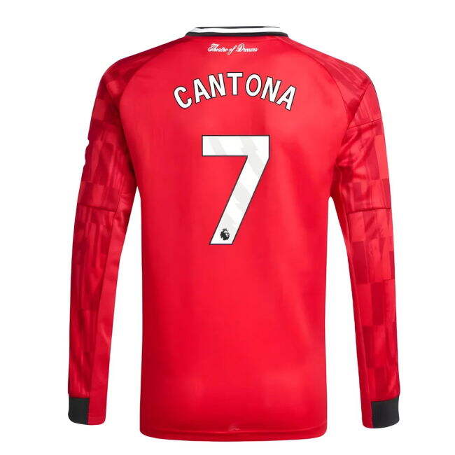 Updated Comfortable Man Utd Home Soccer Jersey (Cantona 7) (Kids)