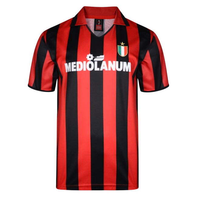 Score Draw Ac Milan 1988 Retro Football Shirt (GULLIT 10)