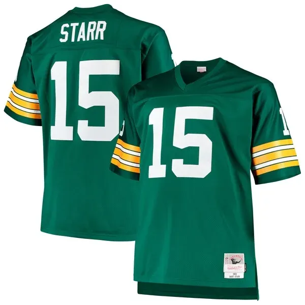 Green Bay Packers Bart Starr Replica Jersey - Green | NFL Player Je...