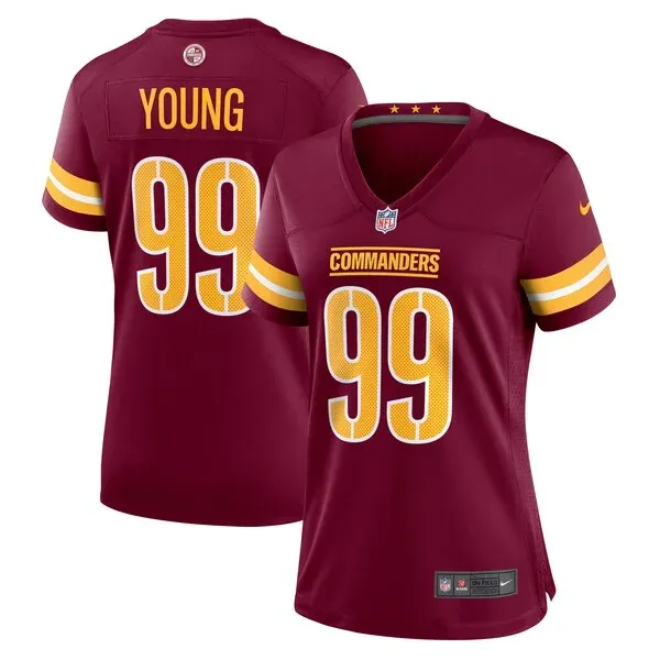 None Chase Young  Jersey - Burgundy | NFL Player Jersey | NFL Football