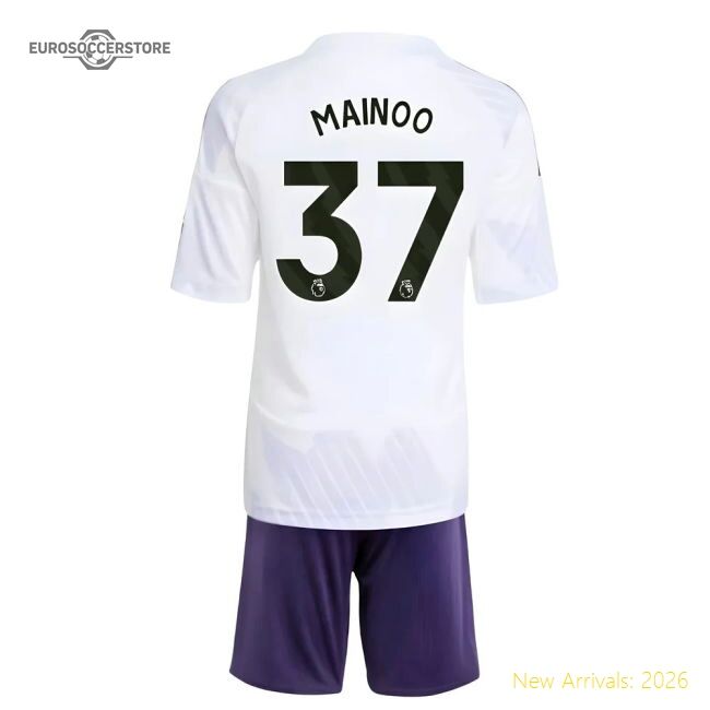 Authentic 2025-2026 Man Utd Away Mini Kit (mainoo 37) - Premium