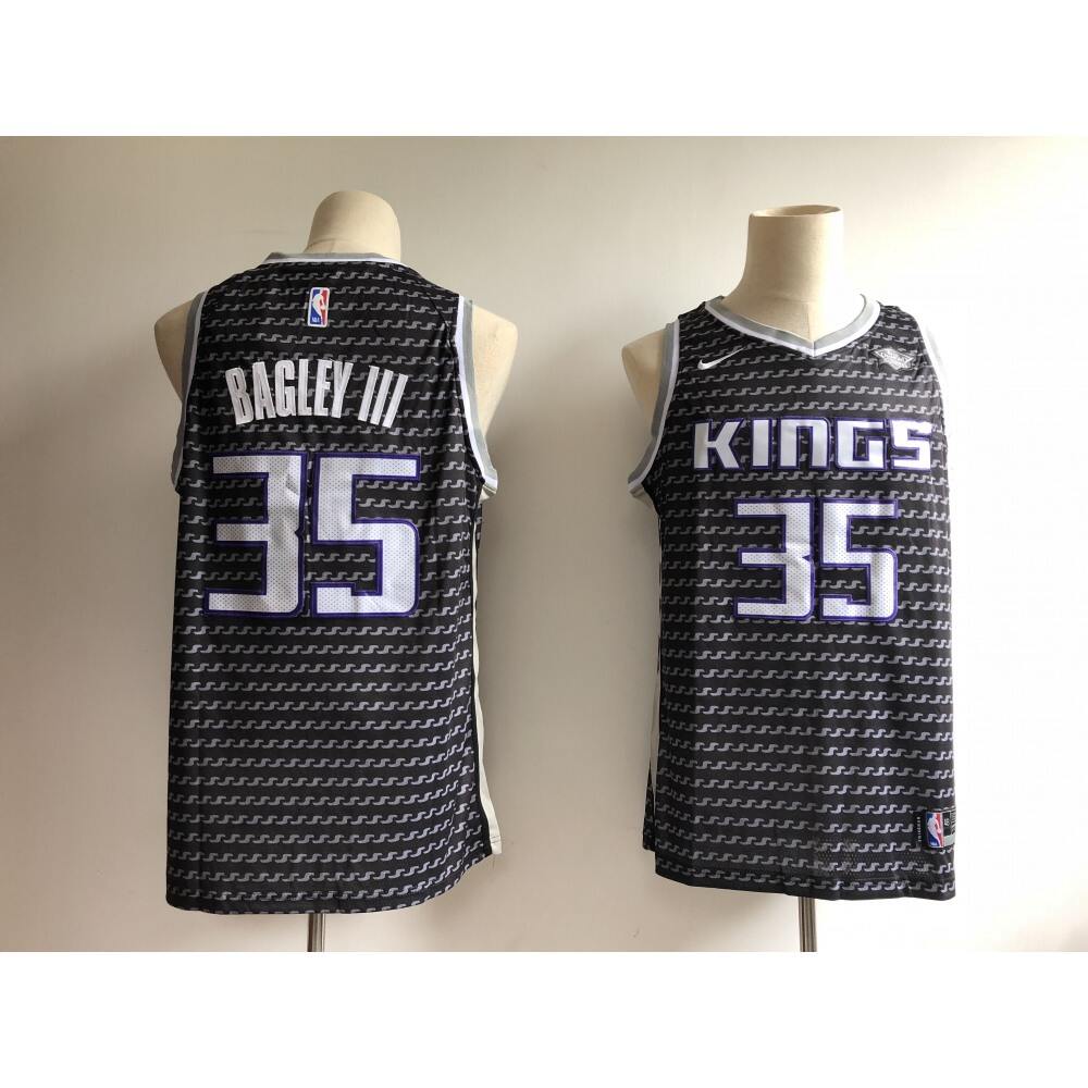 Men's Sacramento Kings #35 Marvin Bagley III Black City Edition Swingman Stitched NBA Jersey