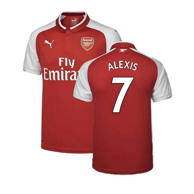 Arsenal 17/18 Home Football Shirt Adult Size XS ((Excellent) XS) (Alexis 7)