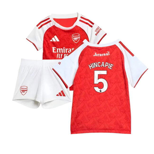 2025-2026 Arsenal Home Baby Kit (Hincapie 5) (Match Day)