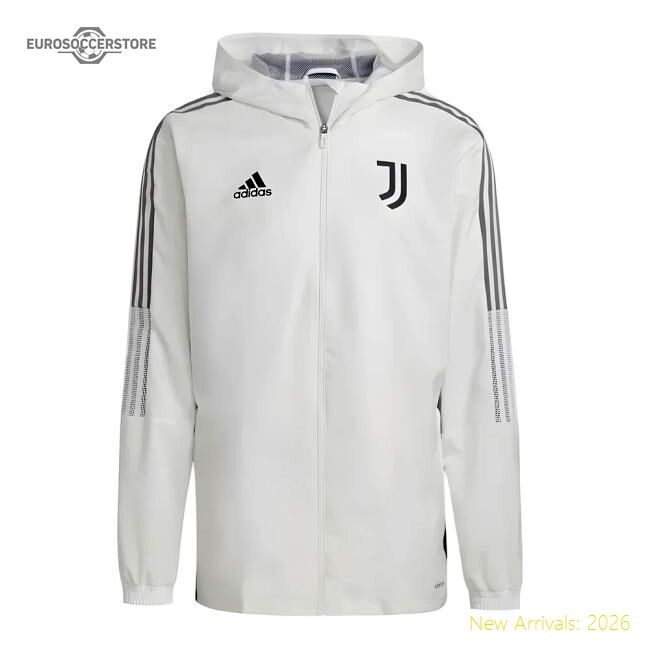 Premium-grade 2021-2022 Bianconeri Presentation Hooded Jacket (white)
