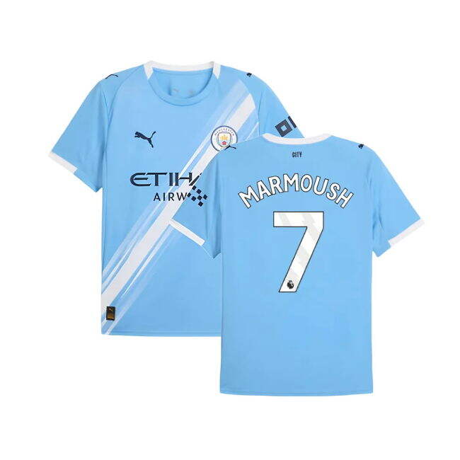 Women's 2025-2026 Man City Home Shirt (Marmoush 7)