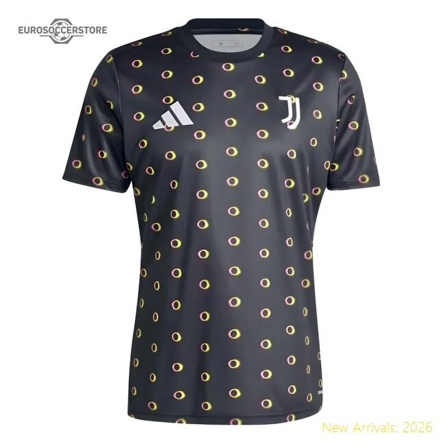 Premium-grade 2024-2025 Juve Pre-match Shirt (black) - Official Design