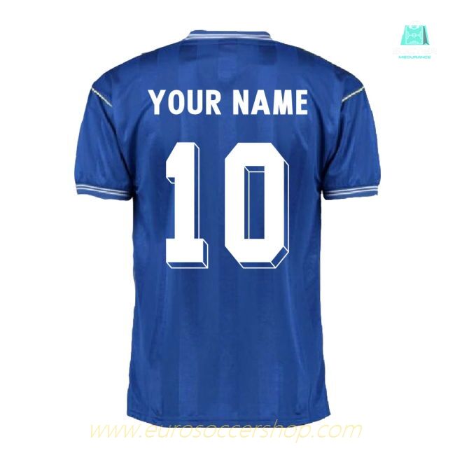 Score Draw Everton 1986 Home Shirt (Your Name)