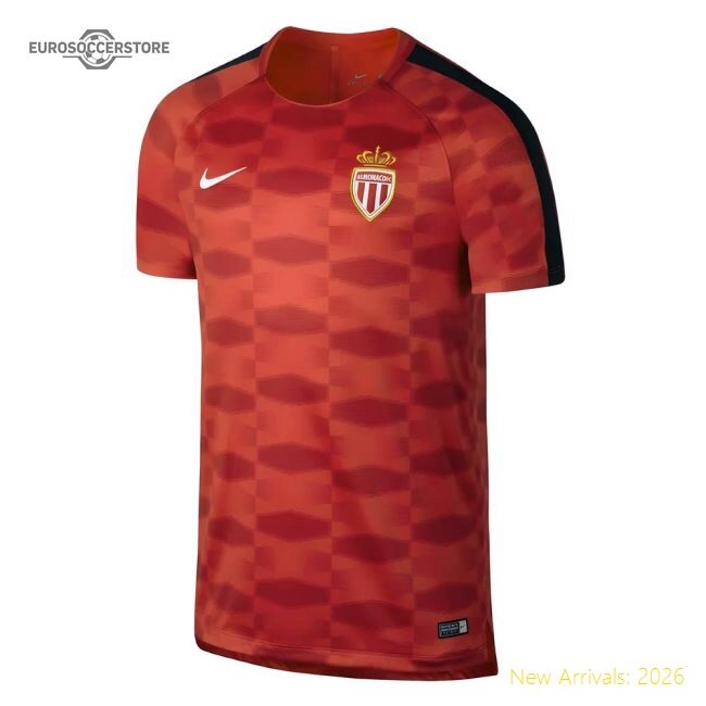 Match-Day 2017-2018 Monaco Nike Dry Pre-Match Training Shirt (Red)