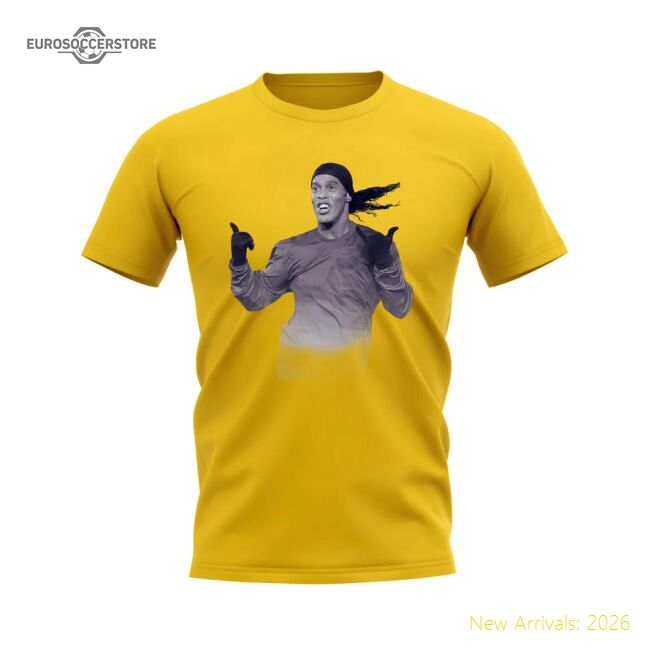 Ronaldinho Brazil T-shirt - Official Moisture-wicking Construction