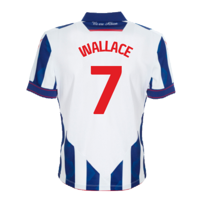 Authentic Design Proud Football West Brom Wba Home Shirt Wallace #...
