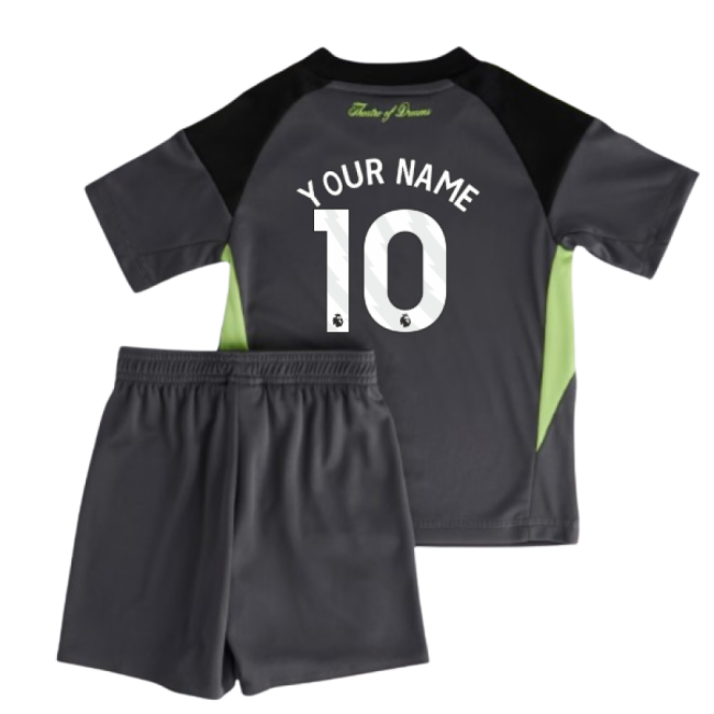 2025-2026 Man Utd Home Goalkeeper Mini Kit (Your Name) (Match Day)