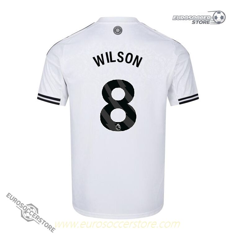 The home jersey of Fulham for the 25-26 season, featuring WILSON 8