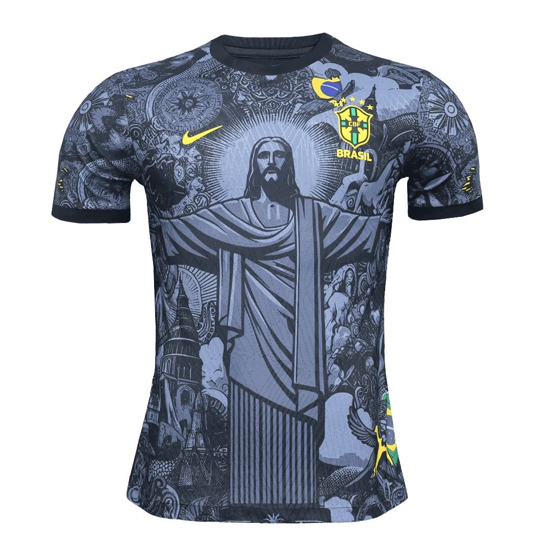 Player Version Brazil Jesus  Soccer Jersey 2024 Authentic Kit