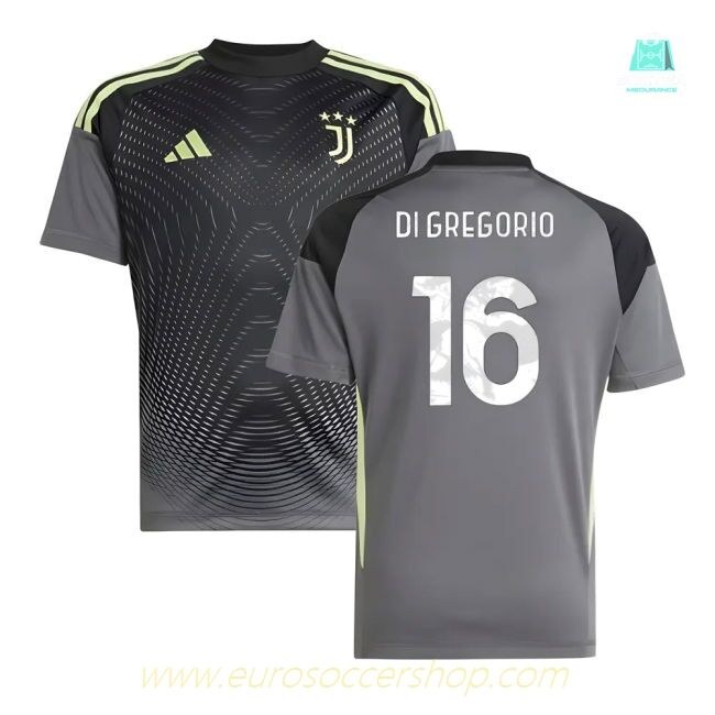 2025-2026 Juventus Home Goalkeeper Shirt (Grey) - Kids (Di Gregorio 16)