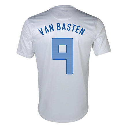 2013 Netherlands 9 Van Basten Away White Jersey Shirt - Official