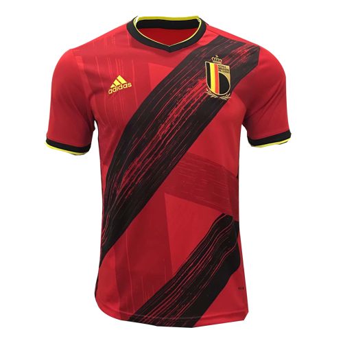 20-21 Belgium Euro 2020 Soccer Shirt Home Red Soccer Jersey -