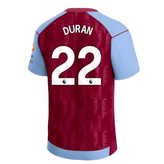 Football Aston Villa Home Shirt Duran #22 Official Licensed Loyal ...