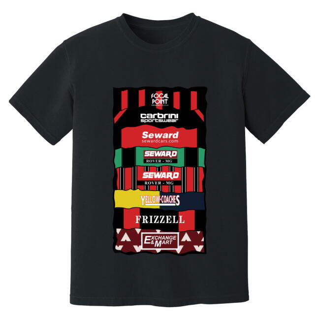 Certified Bournemouth Sponsor History T-Shirt (Black) Stylish Design