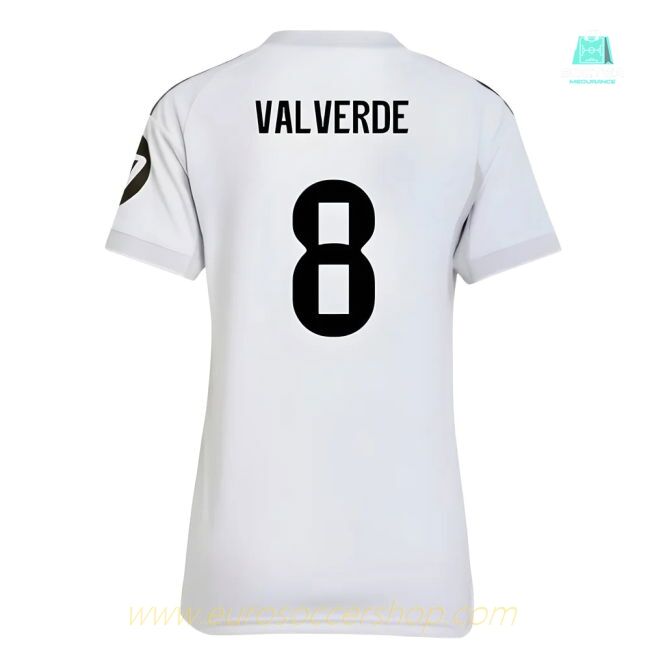 2025-2026 Real Madrid Home Shirt (Womens) (Valverde 8)