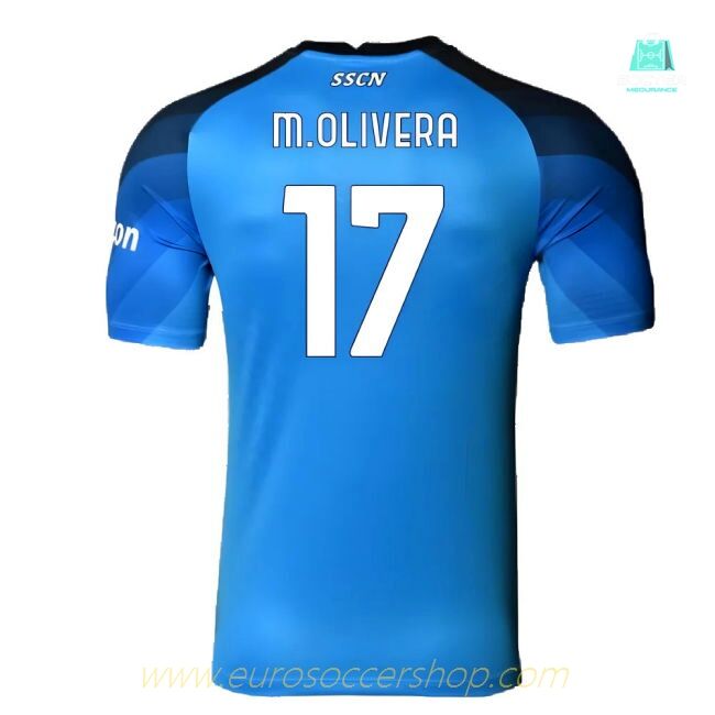 Napoli 2022-23 Player Issue Home Shirt (3XL) (M.Olivera 17) (Excellent)