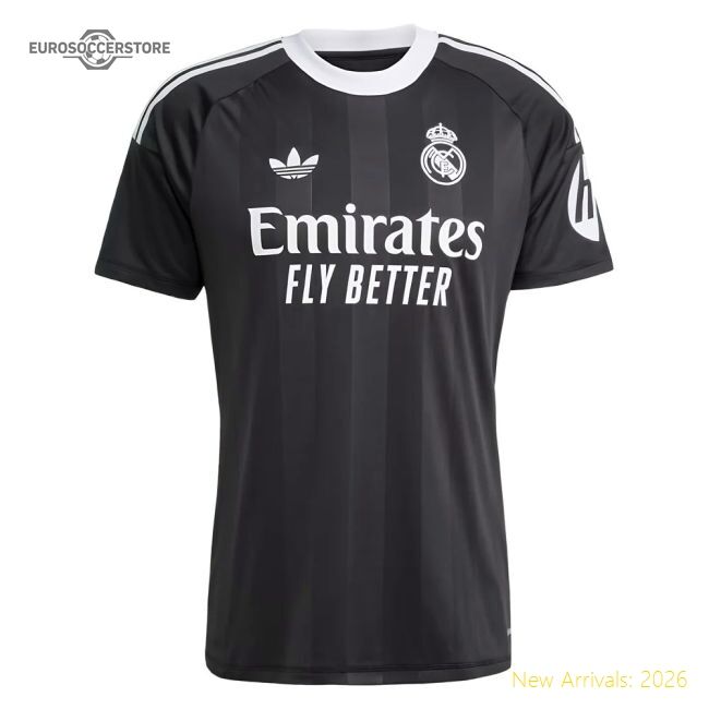Outstanding 2025-2026 Real Madrid Third Goalkeeper Shirt (black) (c